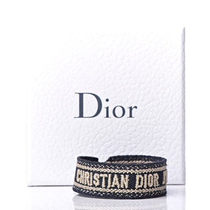 Christian Dior Woven Cotton J'Adior Friendship Bracelet Navy 4 of 4