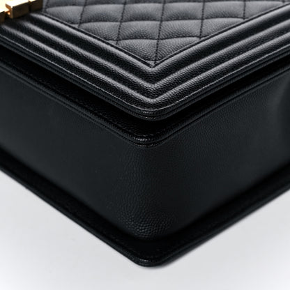 Chanel Caviar Quilted New Medium Boy Flap Black 10 of 12