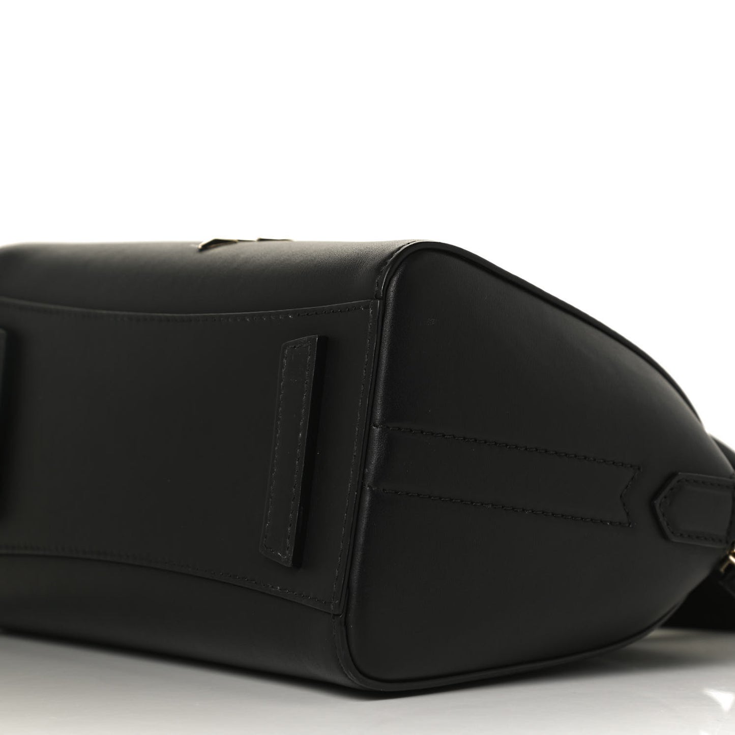 Calfskin Triangle Studded Small Antigona Black