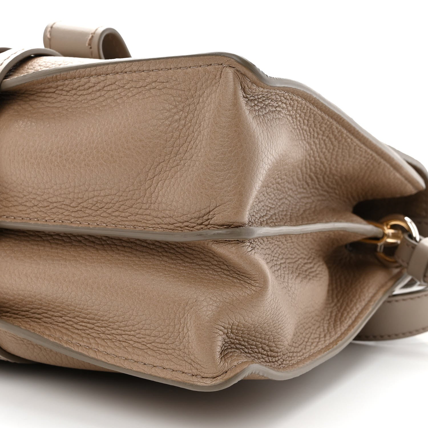 Chloe Shiny Grained Calfskin Medium Aby Day Shoulder Bag Motty Grey 11 of 11