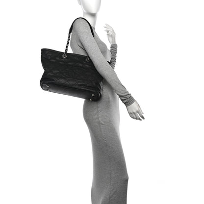 Chanel Grained Calfskin Quilted Small Daily Shopping Tote Black 2 of 14