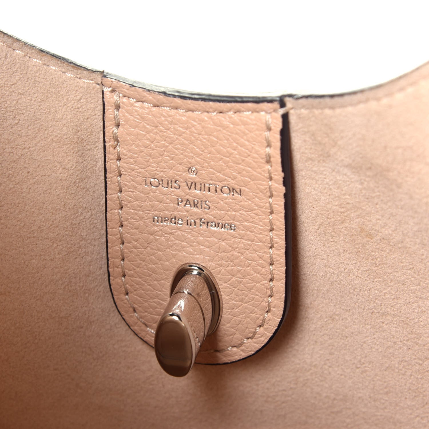 Louis Vuitton Calfskin Lockme Hobo Beige 6 of 9