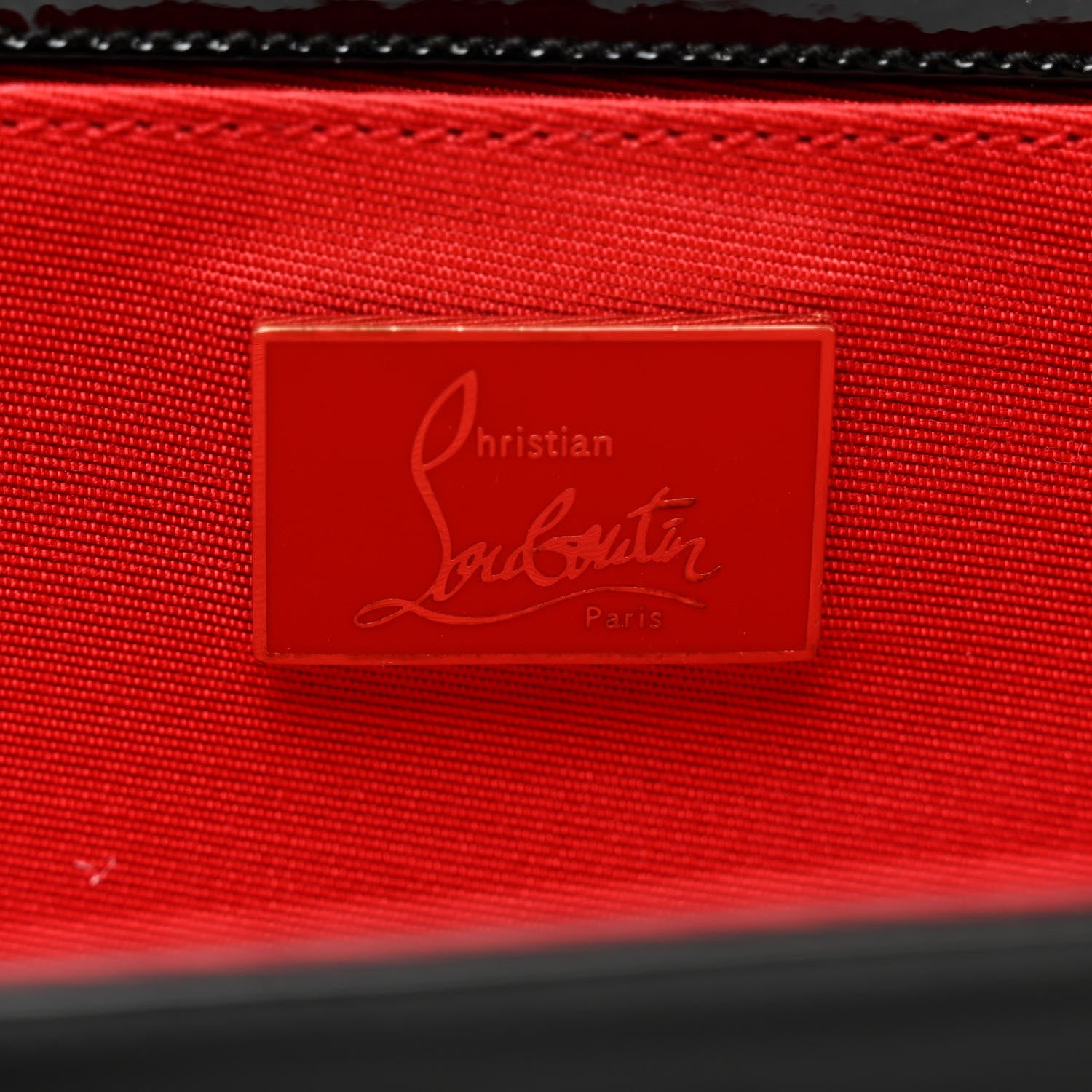 Christian Louboutin Patent Pigalle Clutch Black 6 of 6