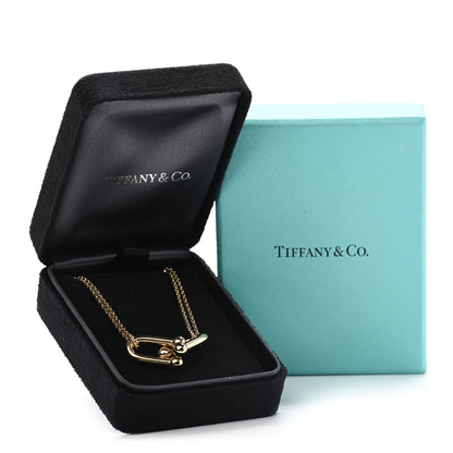Tiffany 18K Yellow Gold HardWear Double Link Pendant Necklace 7 of 7