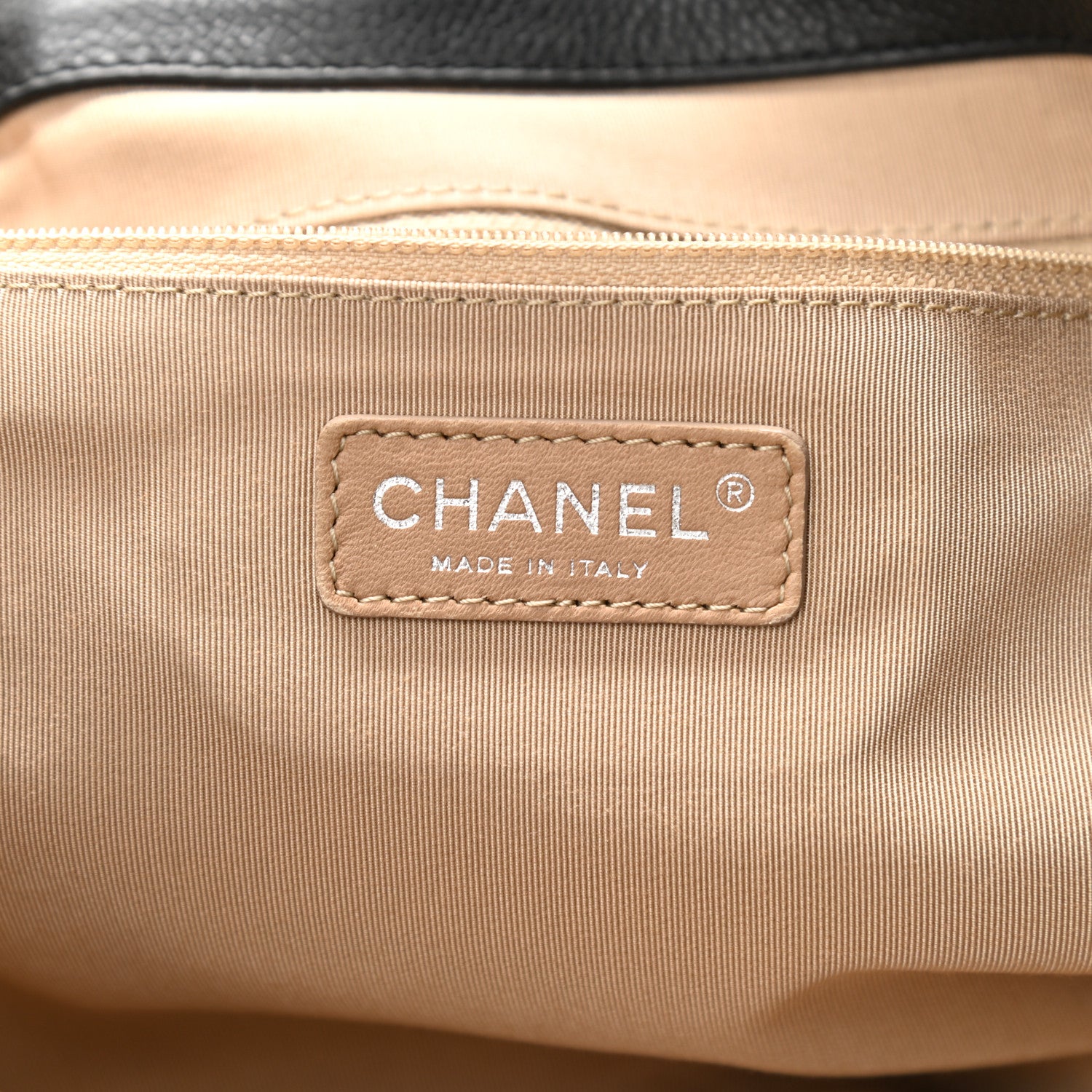 Chanel Caviar Quilted Expandable Zip Shoulder Bag Black 6 of 10