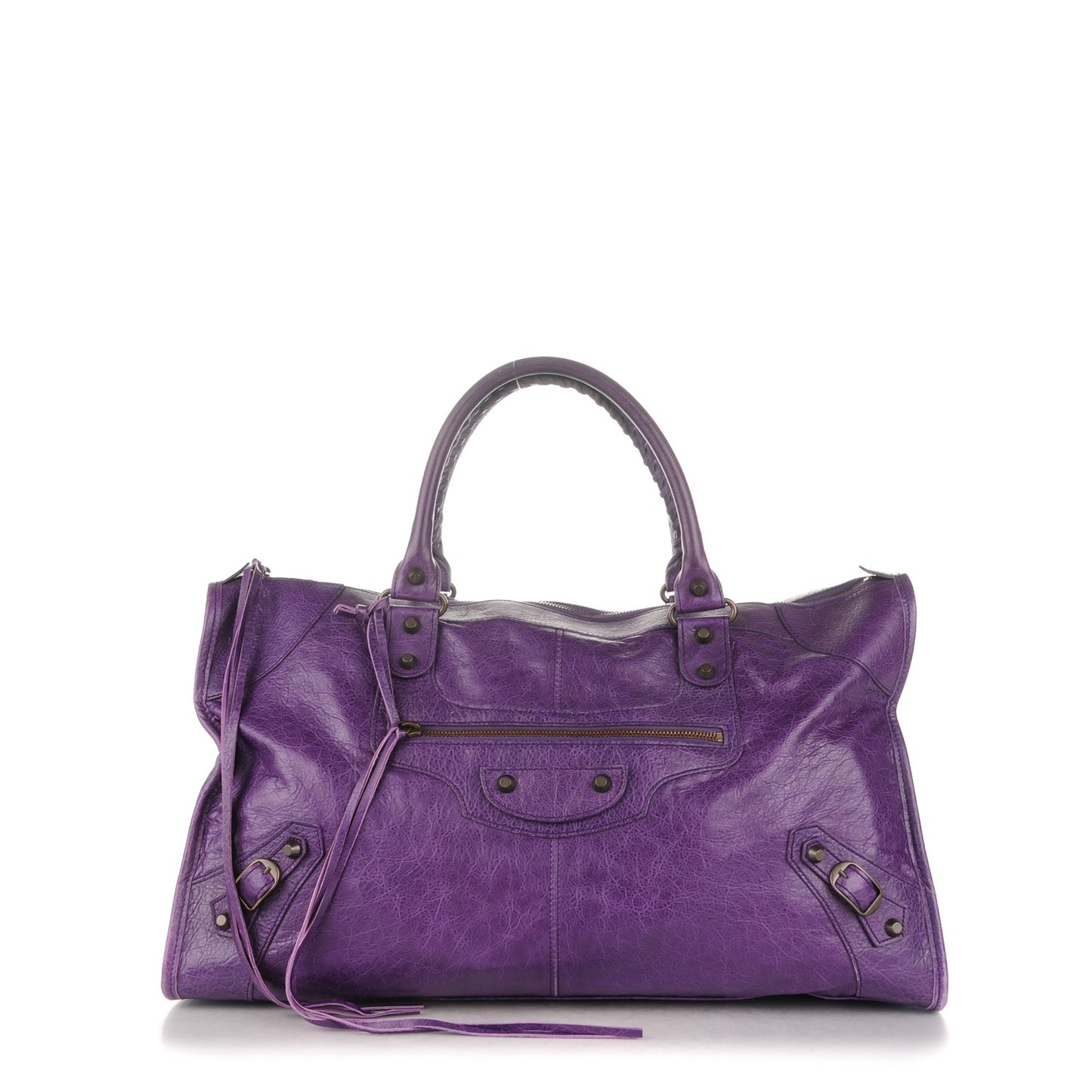 Agneau Classic Hardware Work Dark Violet