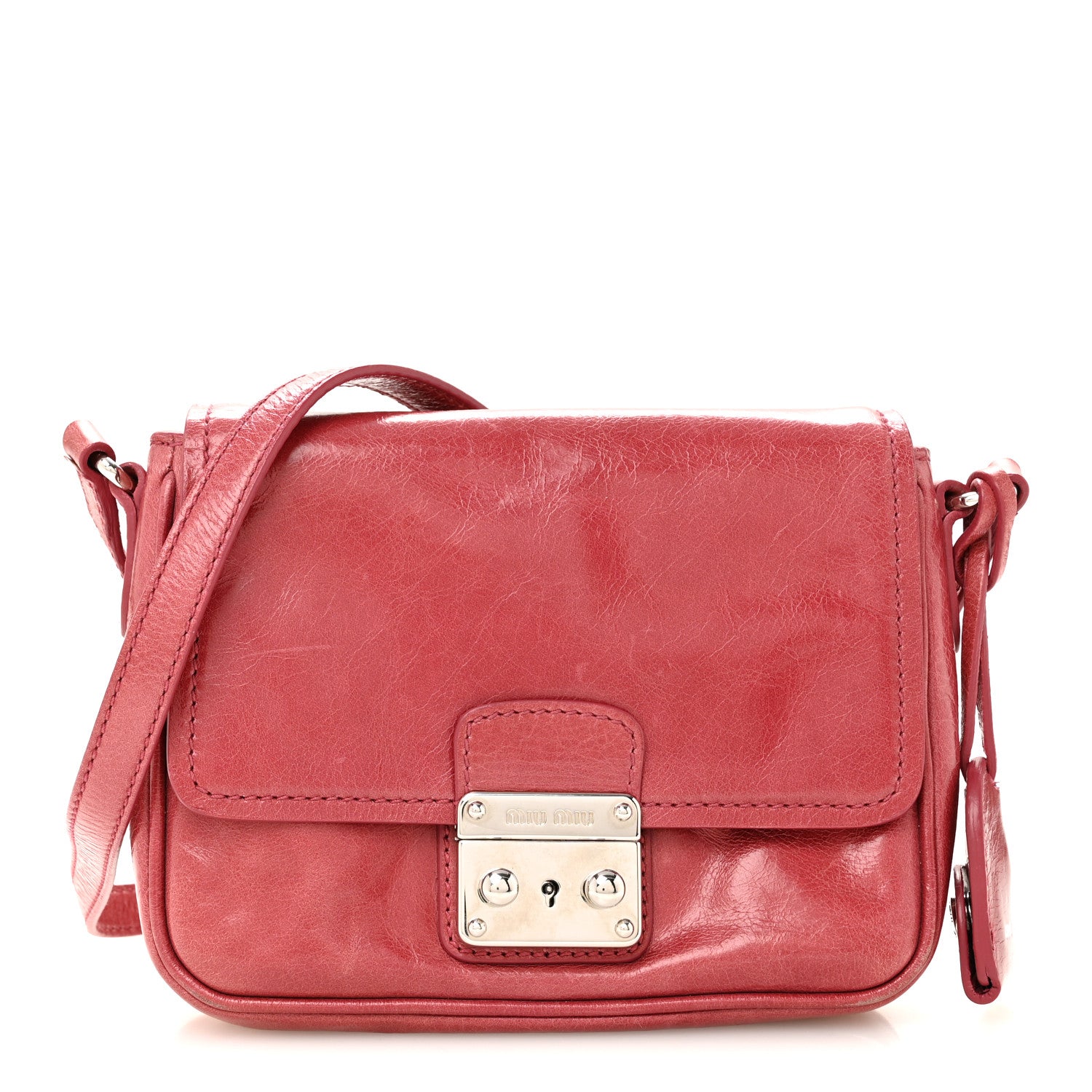 Miu Miu Vitello Shine Crossbody Bruyere 1 of 17