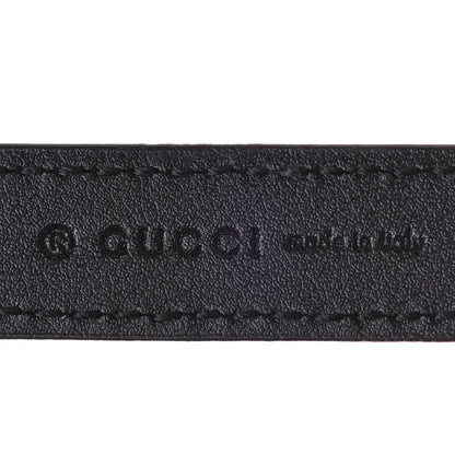 Gucci Skipper Calfskin Enamel GG 15mm Belt 75 30 Black 3 of 5
