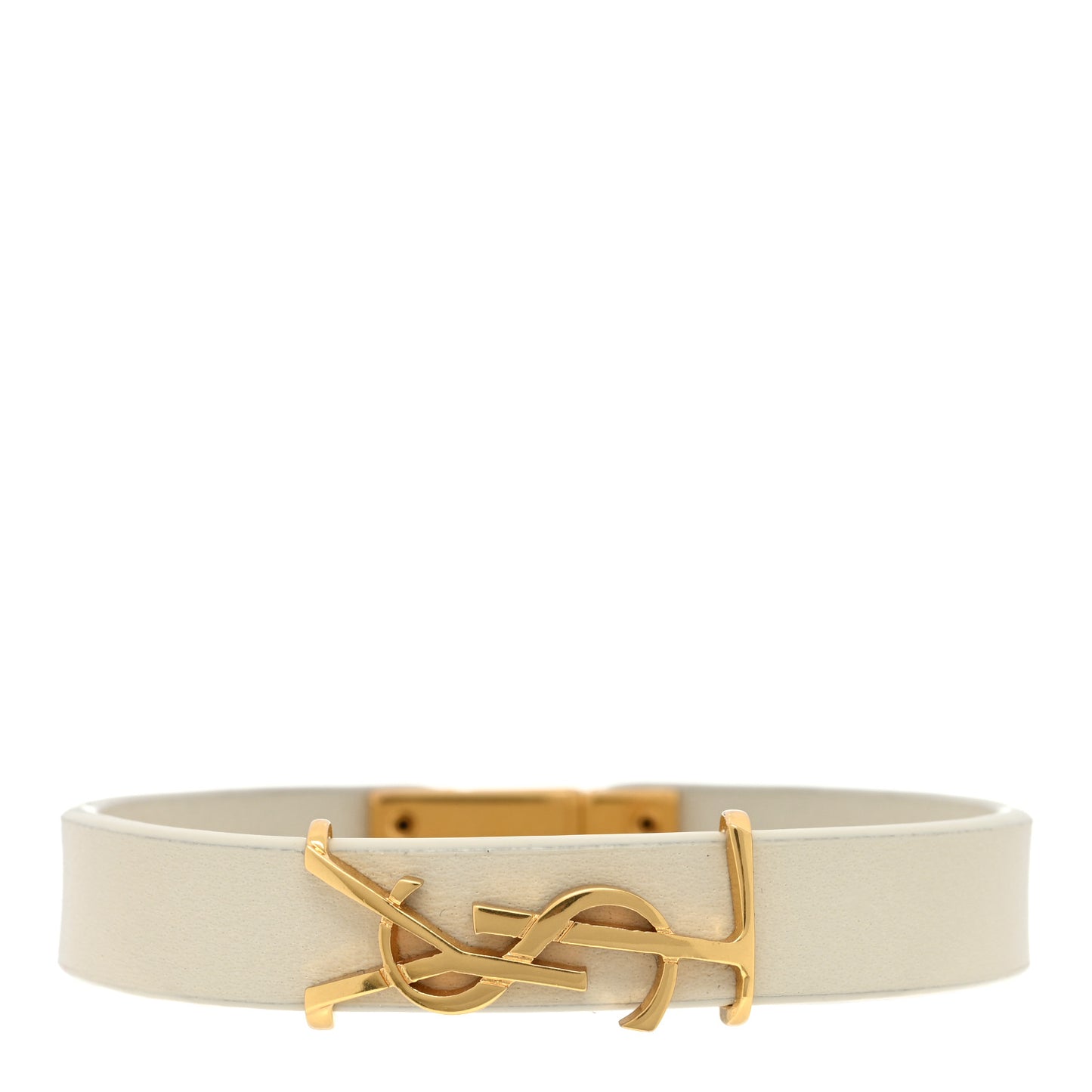 Calfskin Monogram Bracelet M Black