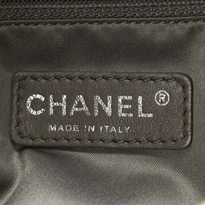Chanel Metallic Crackled Calfskin Perforated Large Drill Flap Gold 6 of 10