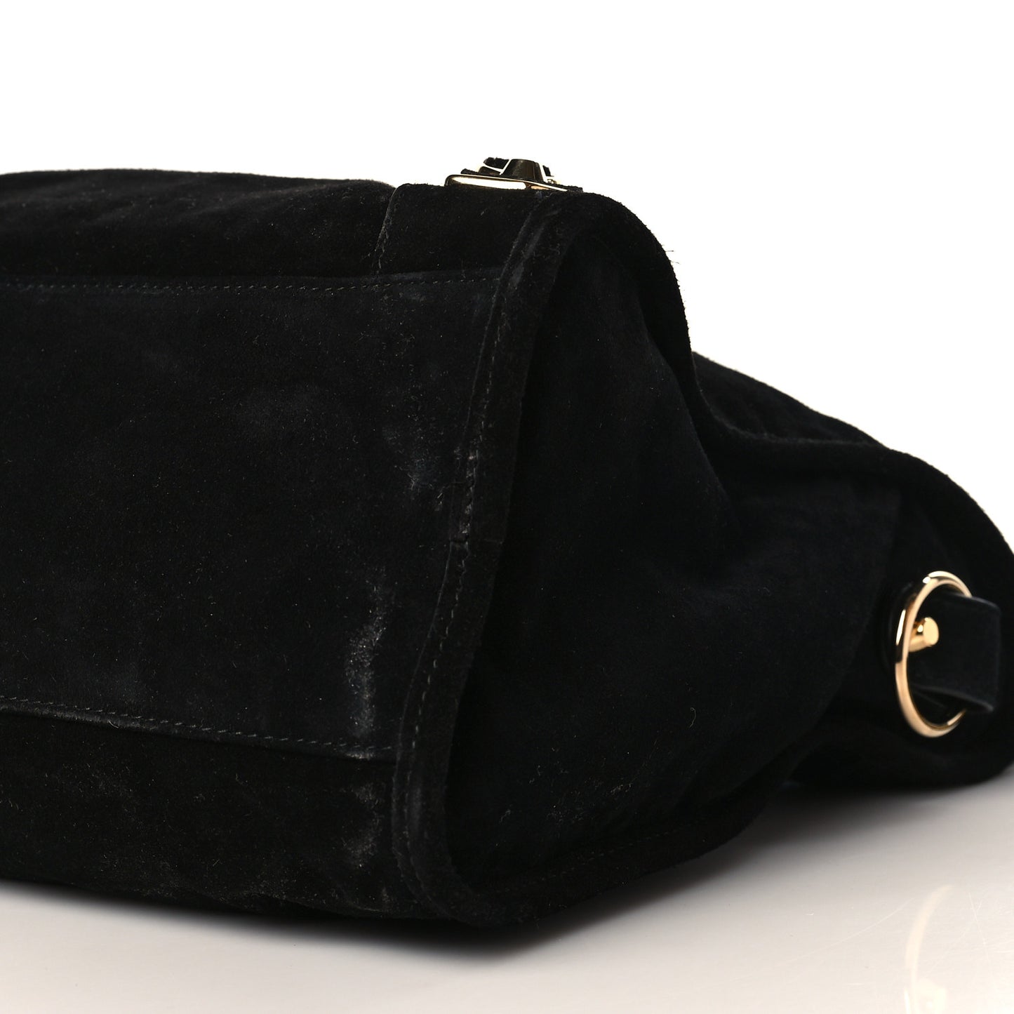 Baby Daim Gold Metallic Edge Hardware City Black