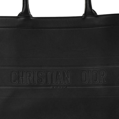 Christian Dior Calfskin Embossed Medium Book Tote Black 8 of 10