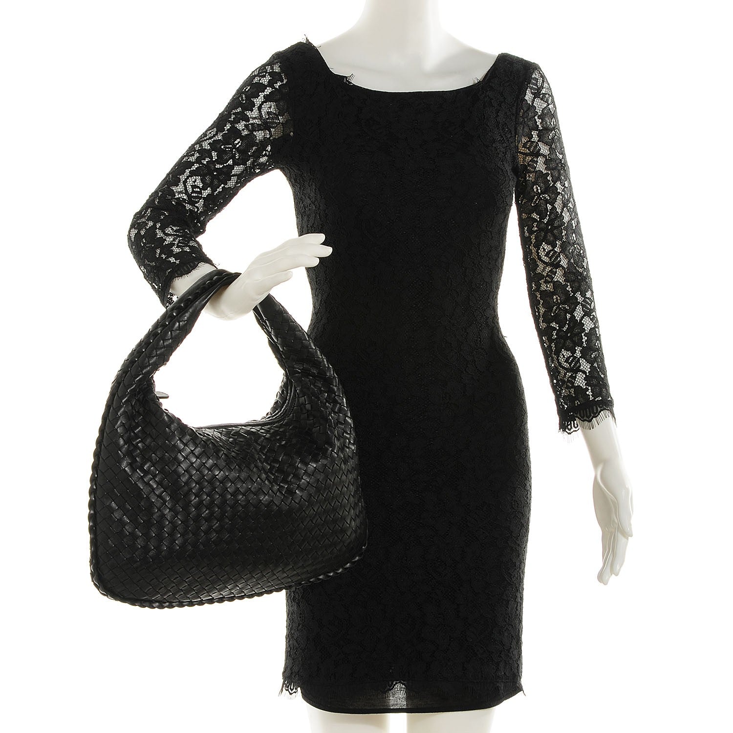 Bottega Veneta Nappa Intrecciato Medium Veneta Hobo Black 2 of 9