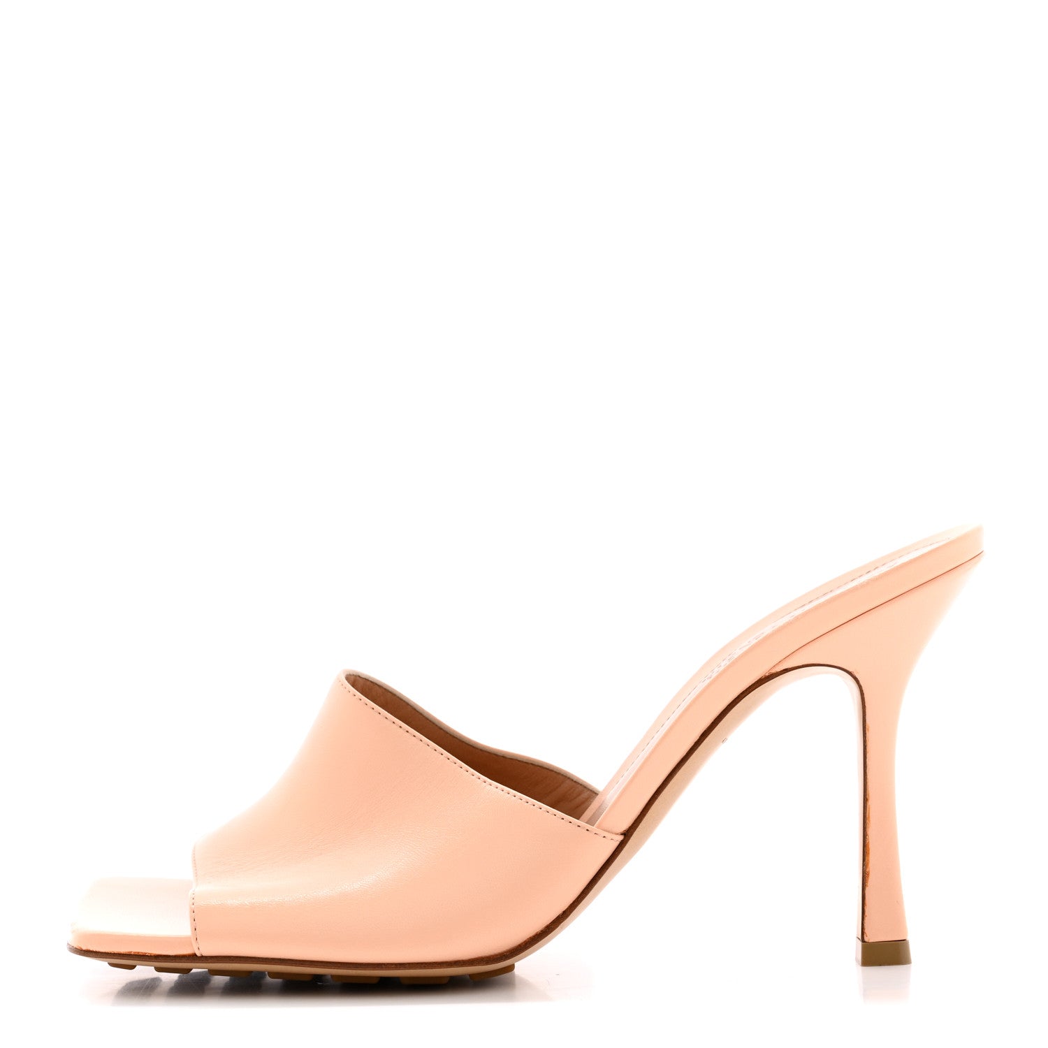 Bottega Veneta Lambskin Stretch Mule Sandals 40 Porridge 1 of 14