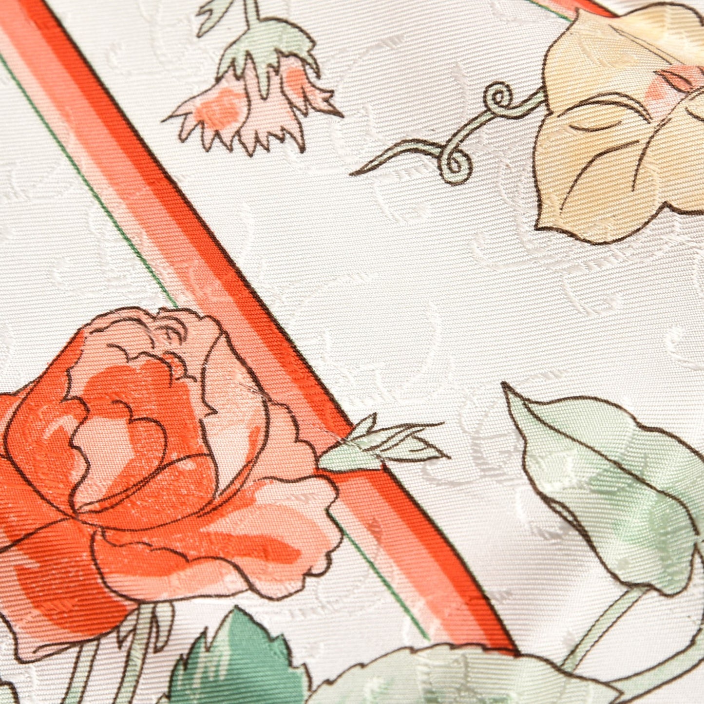 Jacquard Silk Romantique Scarf 90