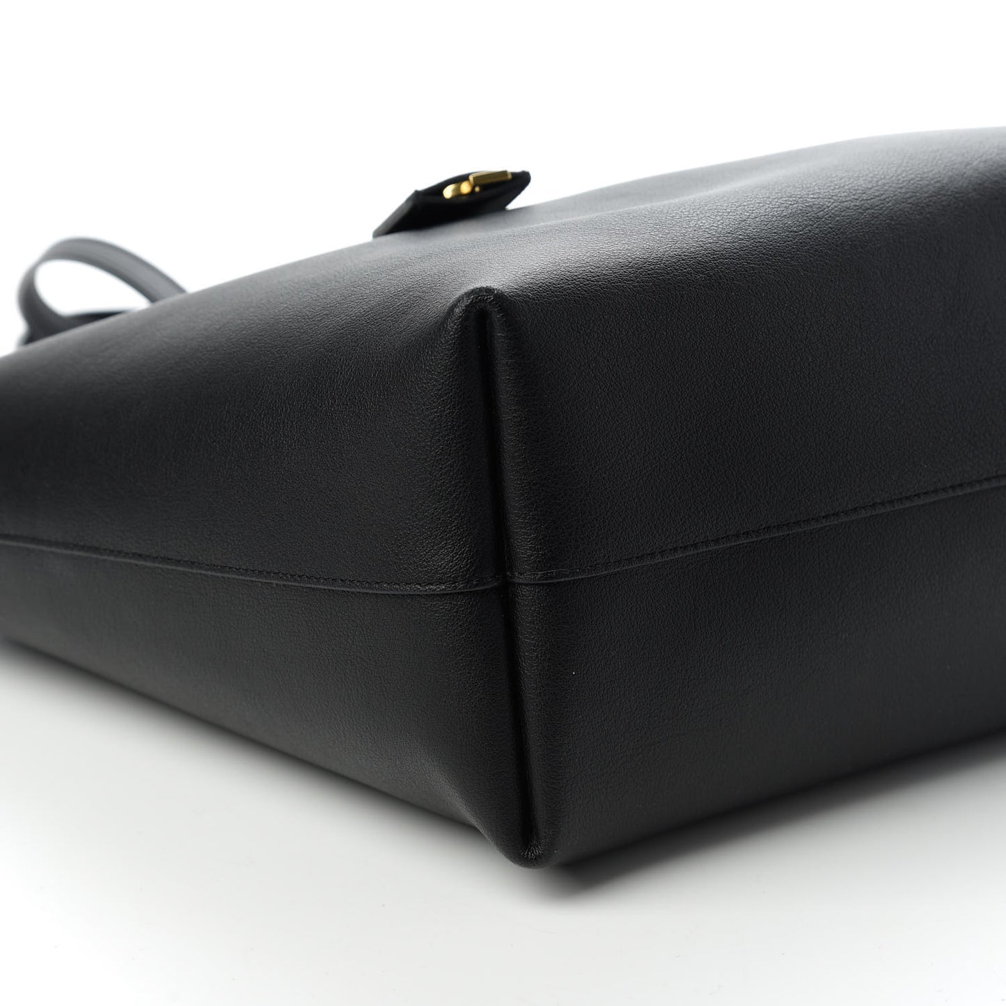 Calfskin Large Shopping Tote Black