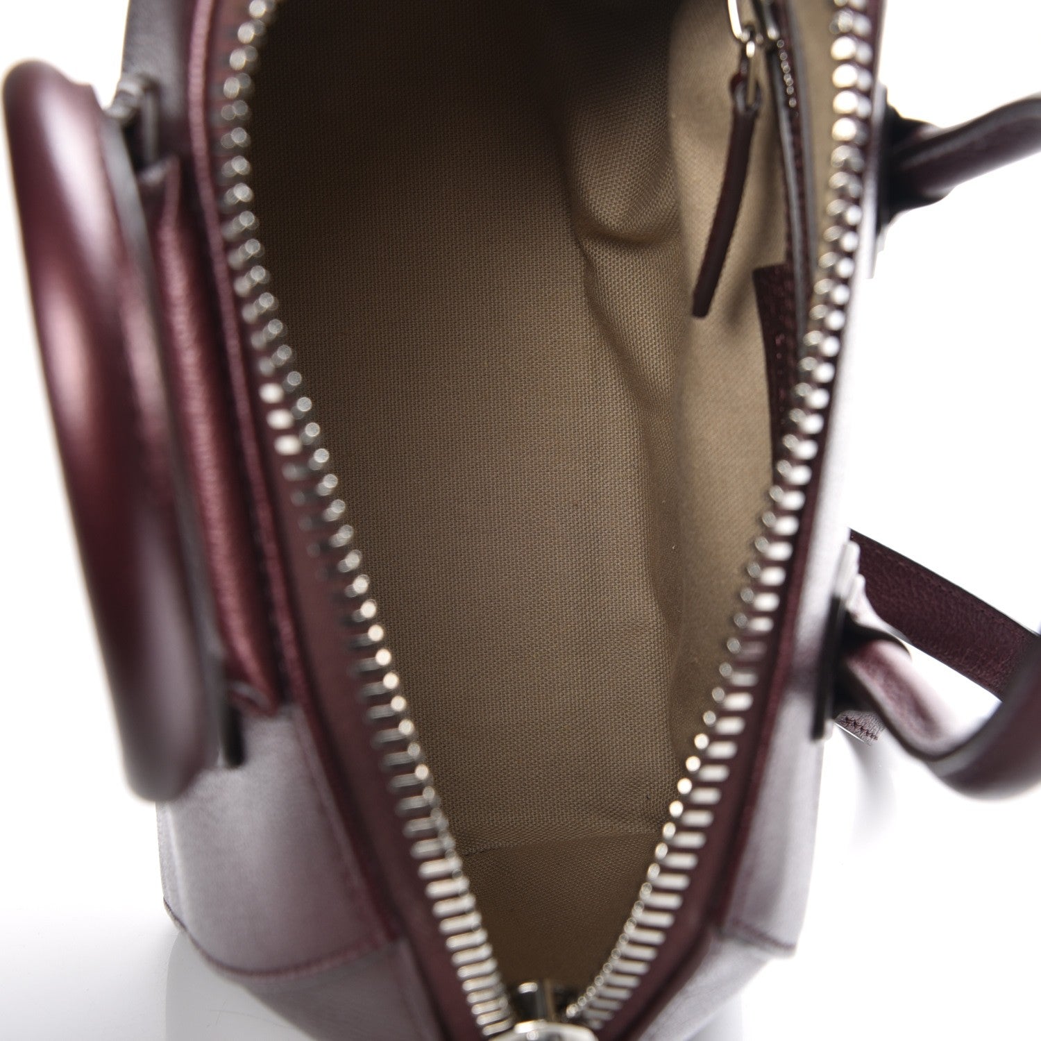 Givenchy Metallic Sugar Goatskin Mini Antigona Oxblood 6 of 8