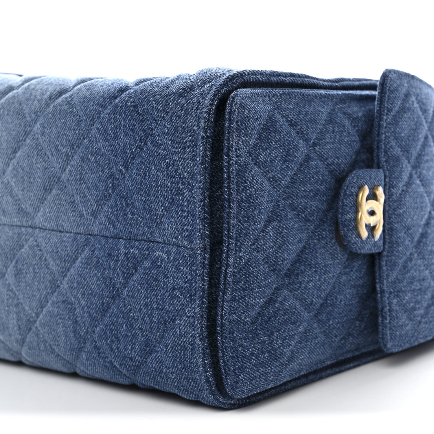 Chanel Washed Denim Quilted Medium Chanel 25 Handbag Blue 11 of 11