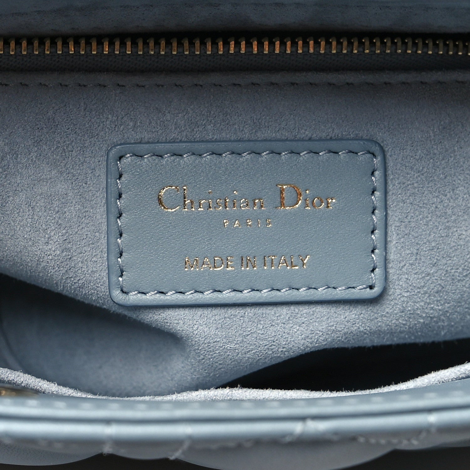Christian Dior Lambskin Cannage Small My ABCDior Lady Dior Cloud Blue 6 of 10