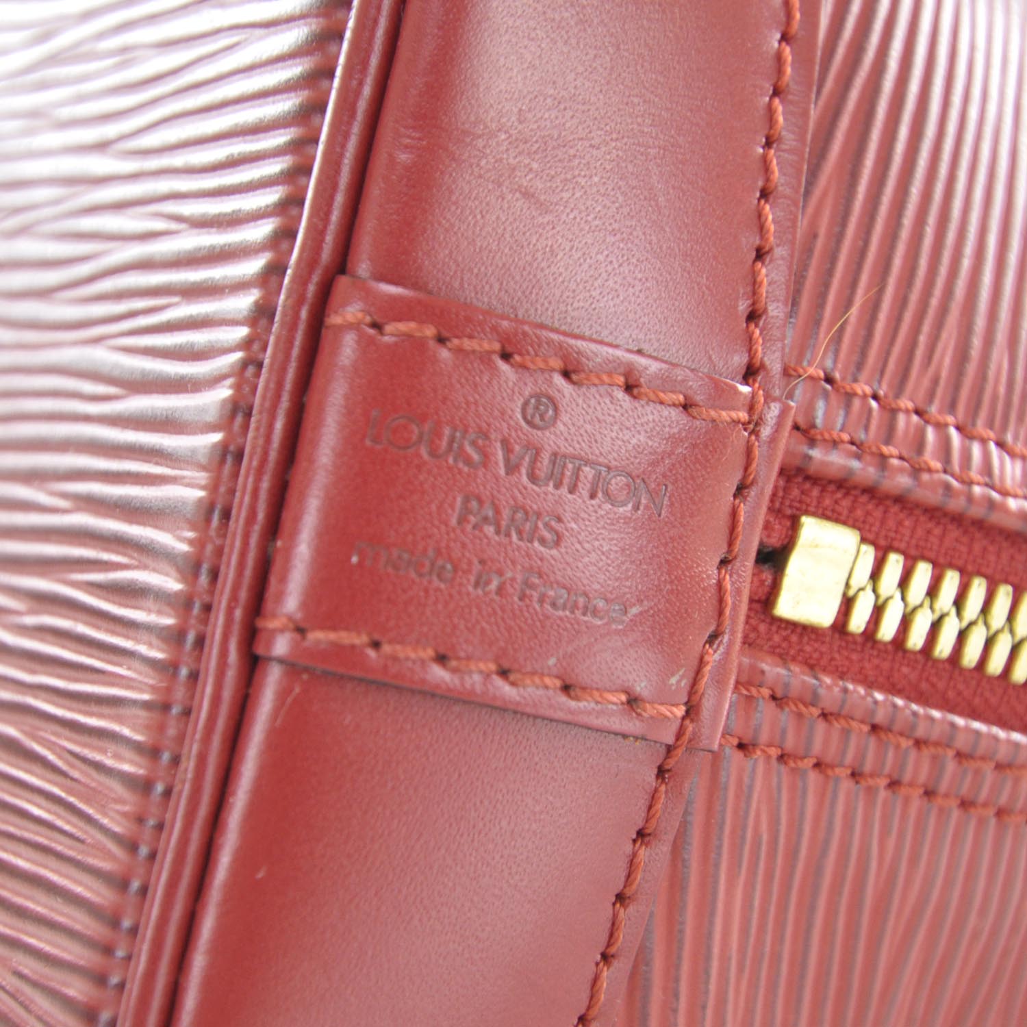 Louis Vuitton Epi Alma Red 8 of 10