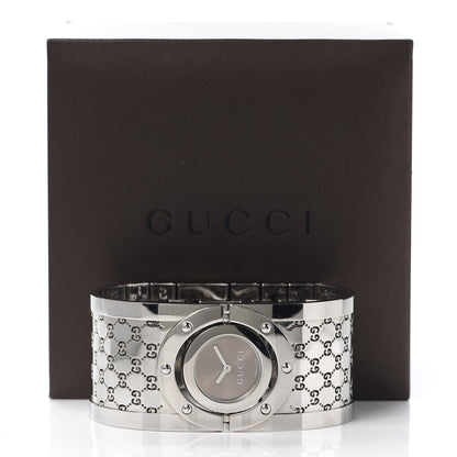 Gucci Stainless Steel 33mm Twirl Quartz Watch Brown 6 of 6