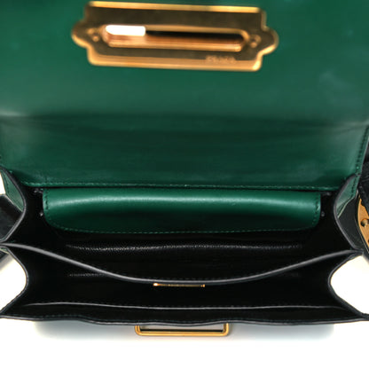 Prada City Calf Saffiano Cahier Bag Biliardo Black 5 of 9