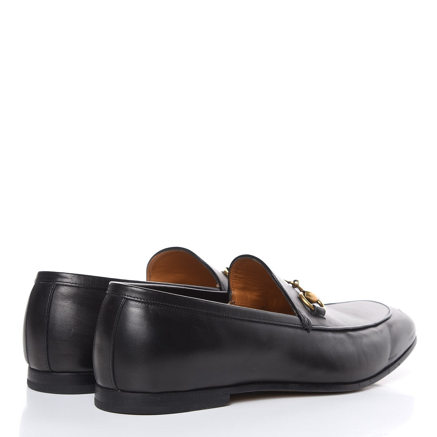 Calfskin Horsebit Mens Jordaan Loafers 7.5 Black