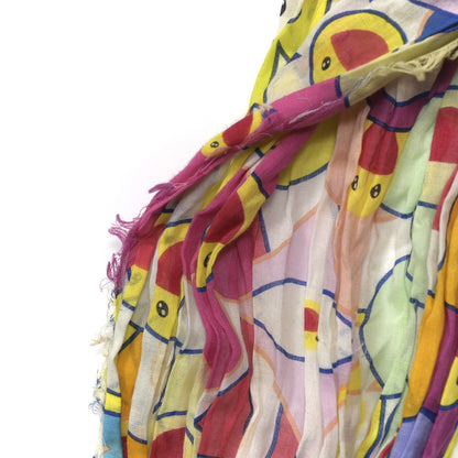 Louis Vuitton Cotton Murakami Cosmic Flower Scarf Multicolor 4 of 5
