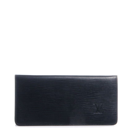 Louis Vuitton Epi Simple Checkbook Cover Black 1 of 6