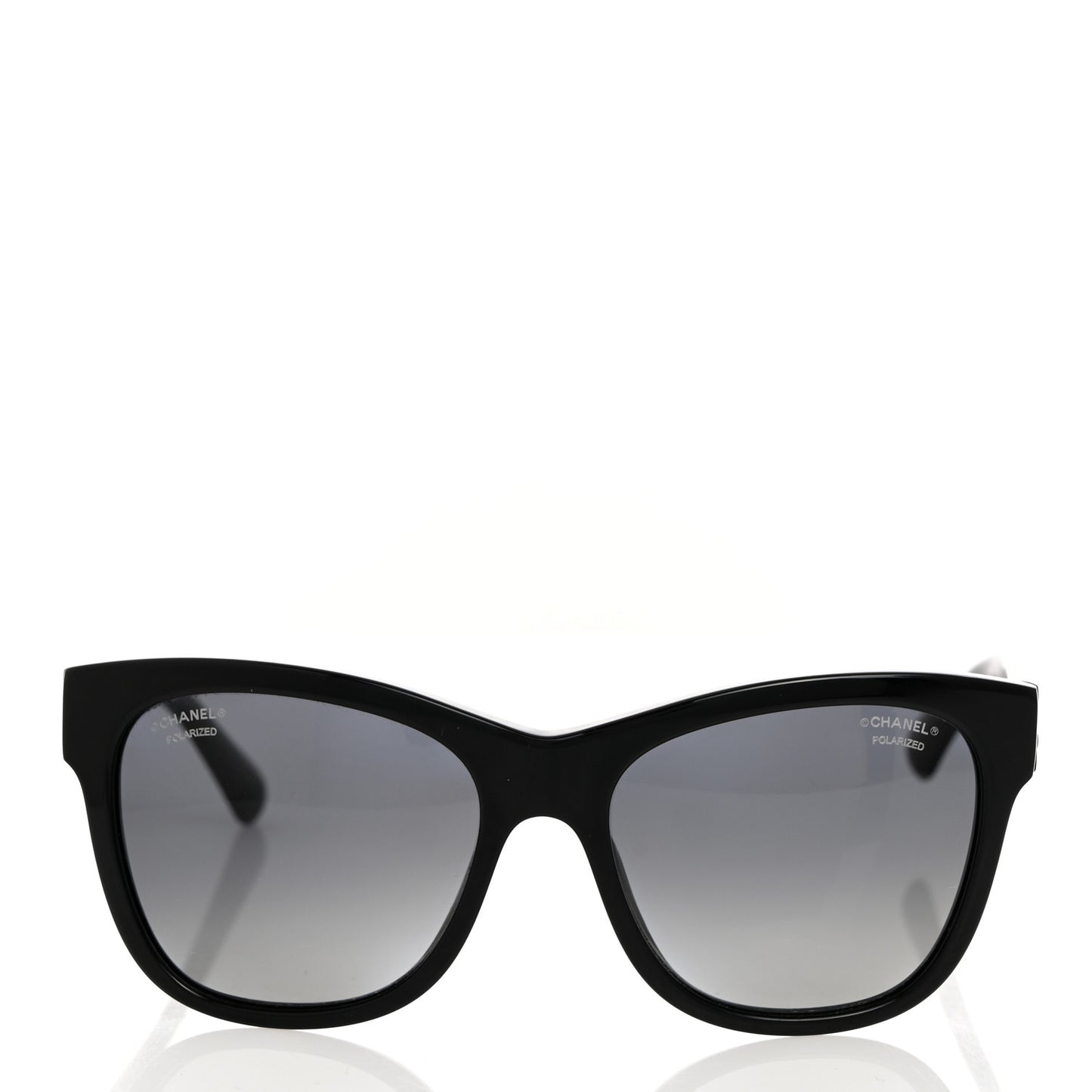 Acetate Polarized Square CC Sunglasses 5380 Black