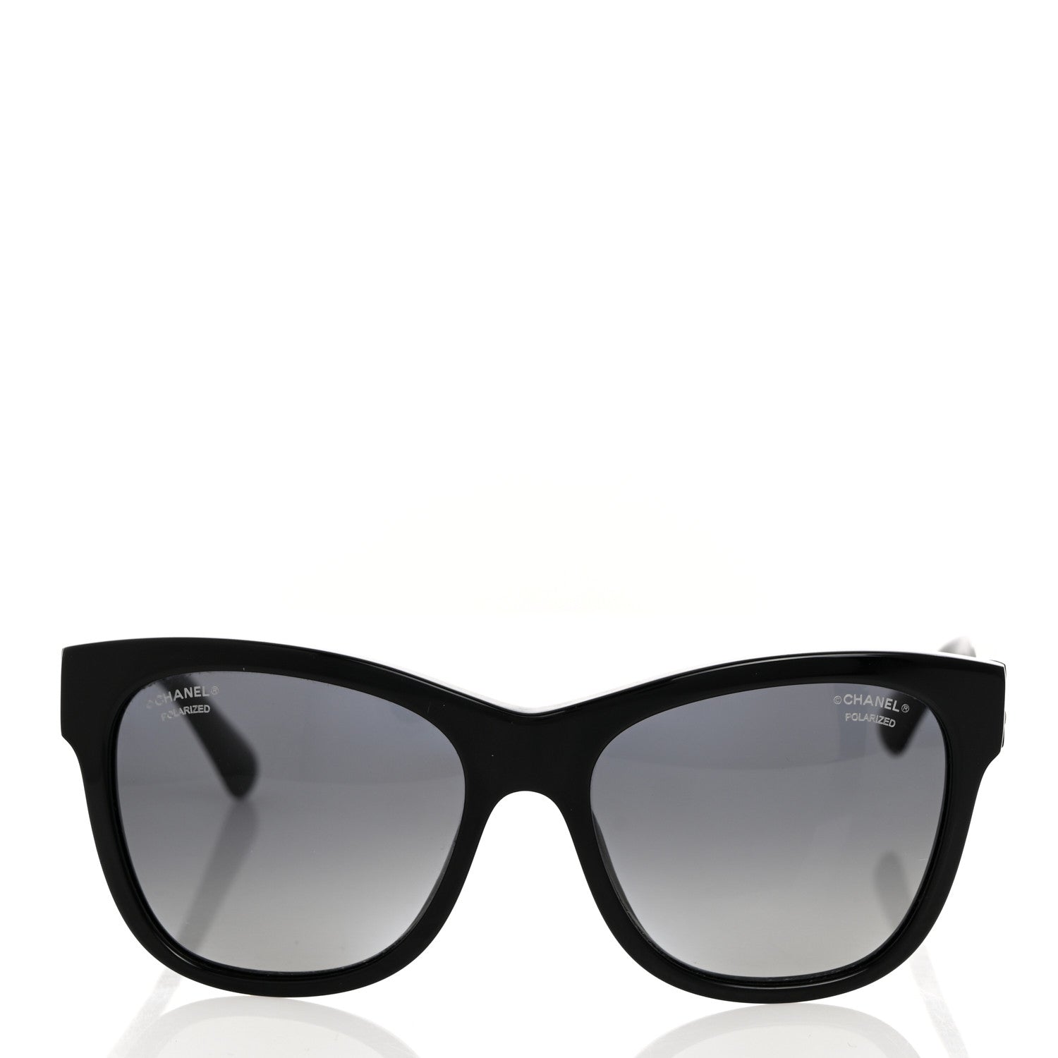 Chanel Acetate Polarized Square CC Sunglasses 5380 Black 2 of 8