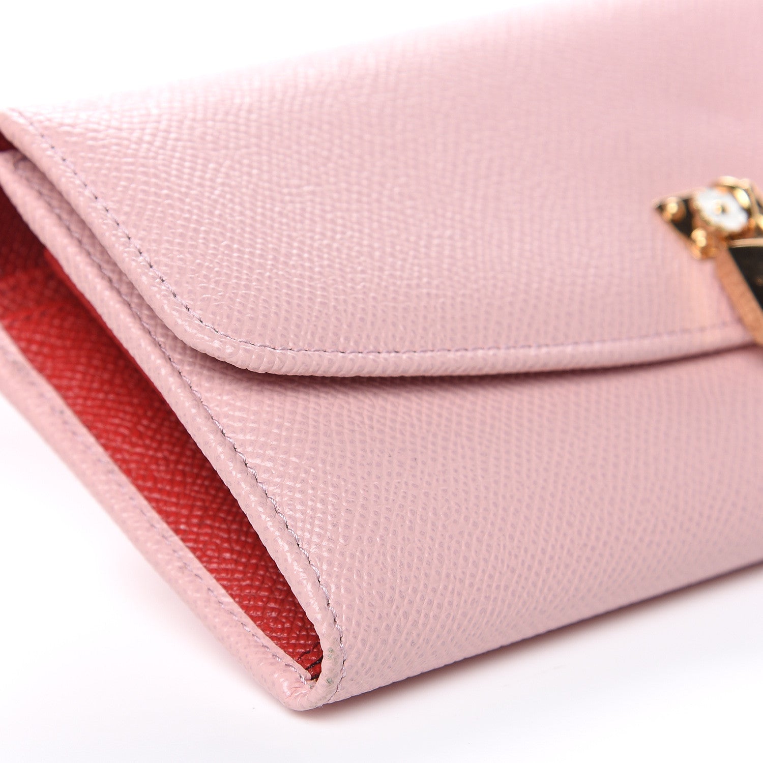 Dolce & Gabbana Dauphine Continental Wallet Rosa Rosso 7 of 9