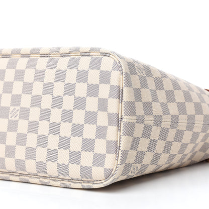 Louis Vuitton Damier Azur Neo Neverfull MM Rose Ballerine 7 of 10