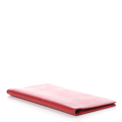 Louis Vuitton Epi Checkbook Organizer Wallet Castillan Red 4 of 6