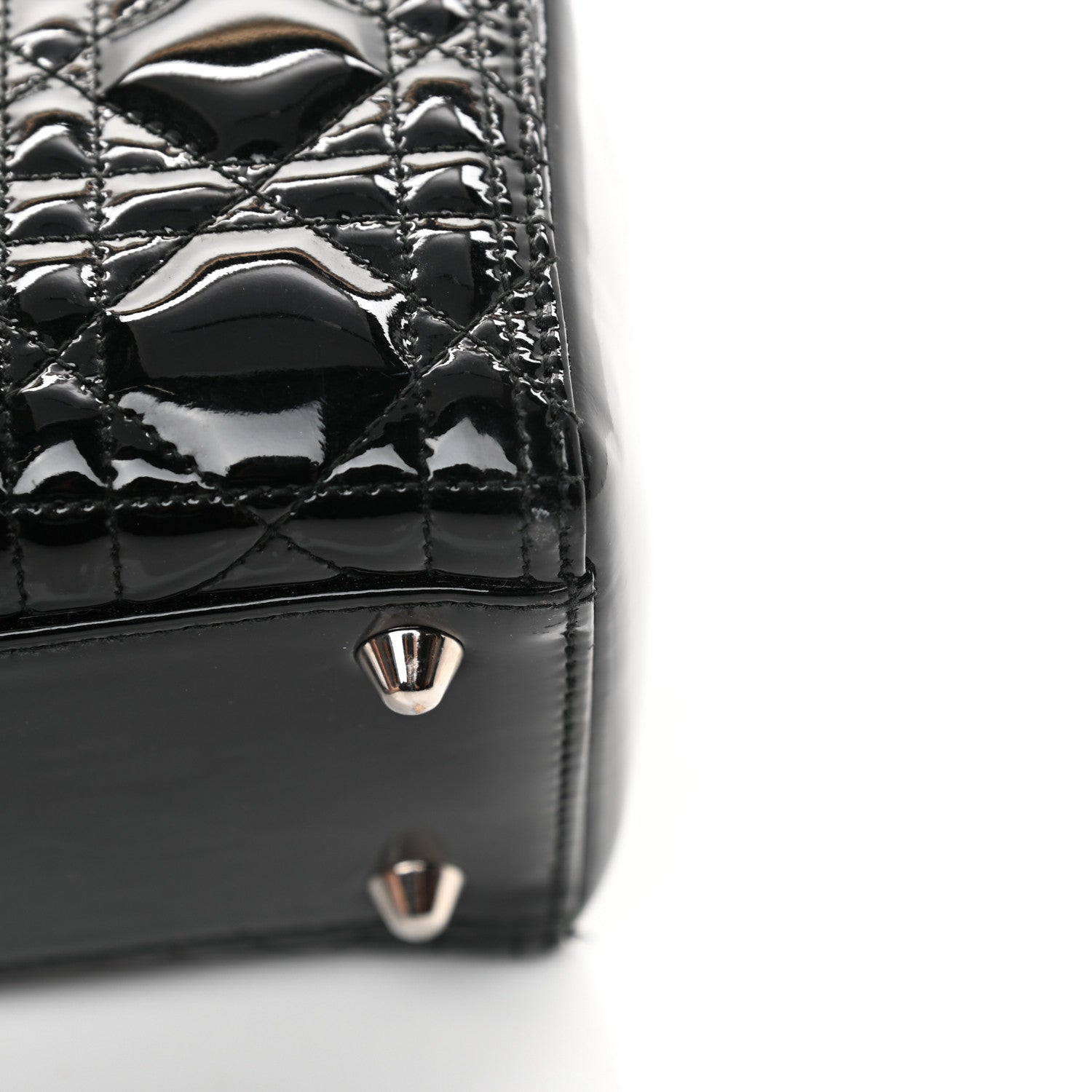 Christian Dior Patent Cannage Large Lady Dior Black 11 of 15