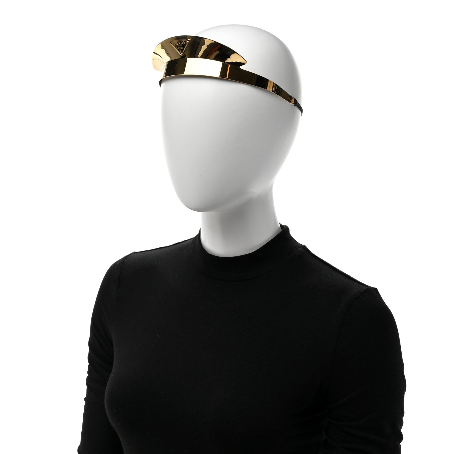 Prada Metal Headband Gold 2 of 8