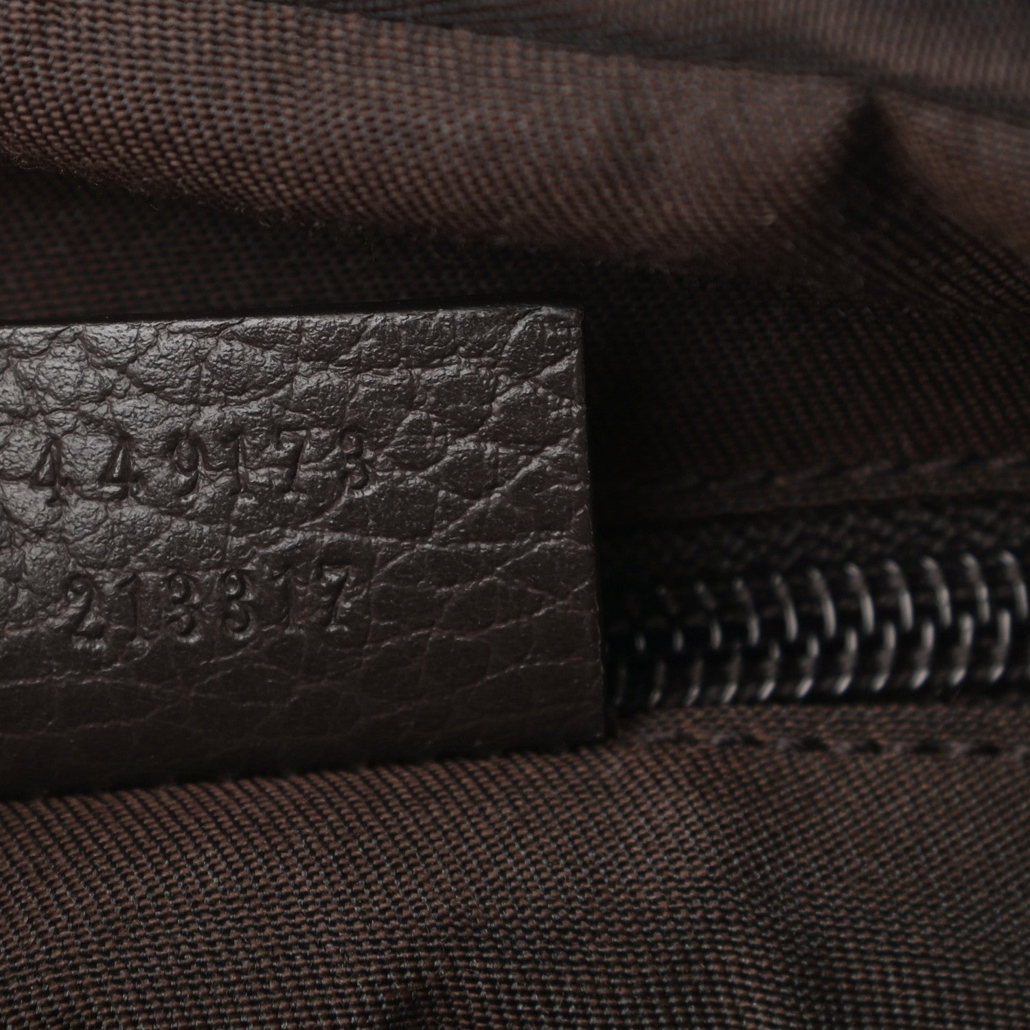 Gucci Monogram Dollar Calfskin Large Camera Case Beige Ebony Testa di Moro Marrone Scuro 7 of 10