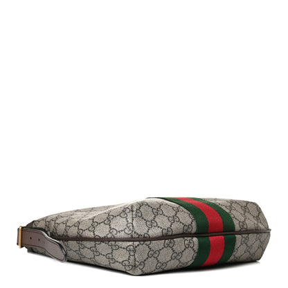 Gucci GG Supreme Monogram Web Small Ophidia Half Moon Hobo Brown 4 of 13