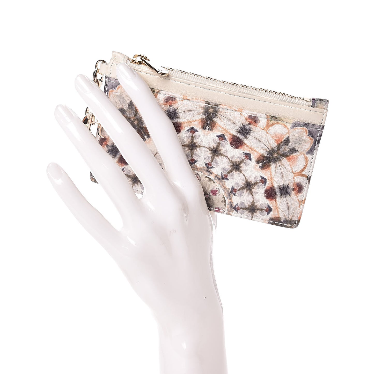 Calfskin Printed KaleiDiorscopic Card Holder Multicolor