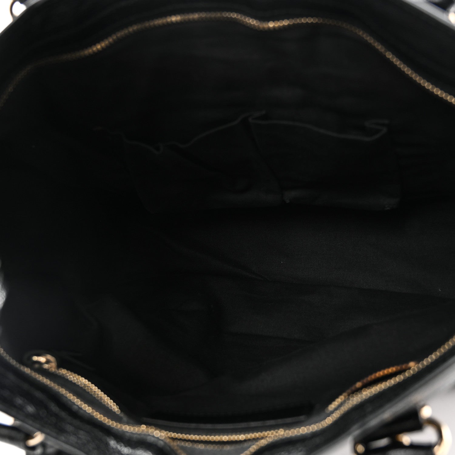 Balenciaga Chevre Gold Metallic Edge Hardware City Black 6 of 11