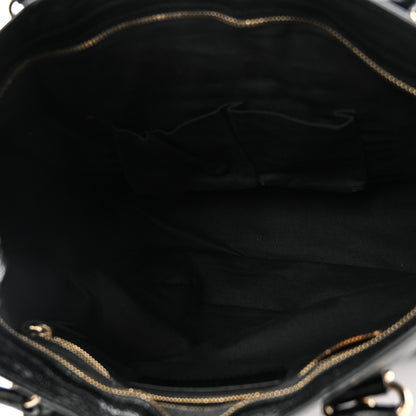 Balenciaga Chevre Gold Metallic Edge Hardware City Black 6 of 11