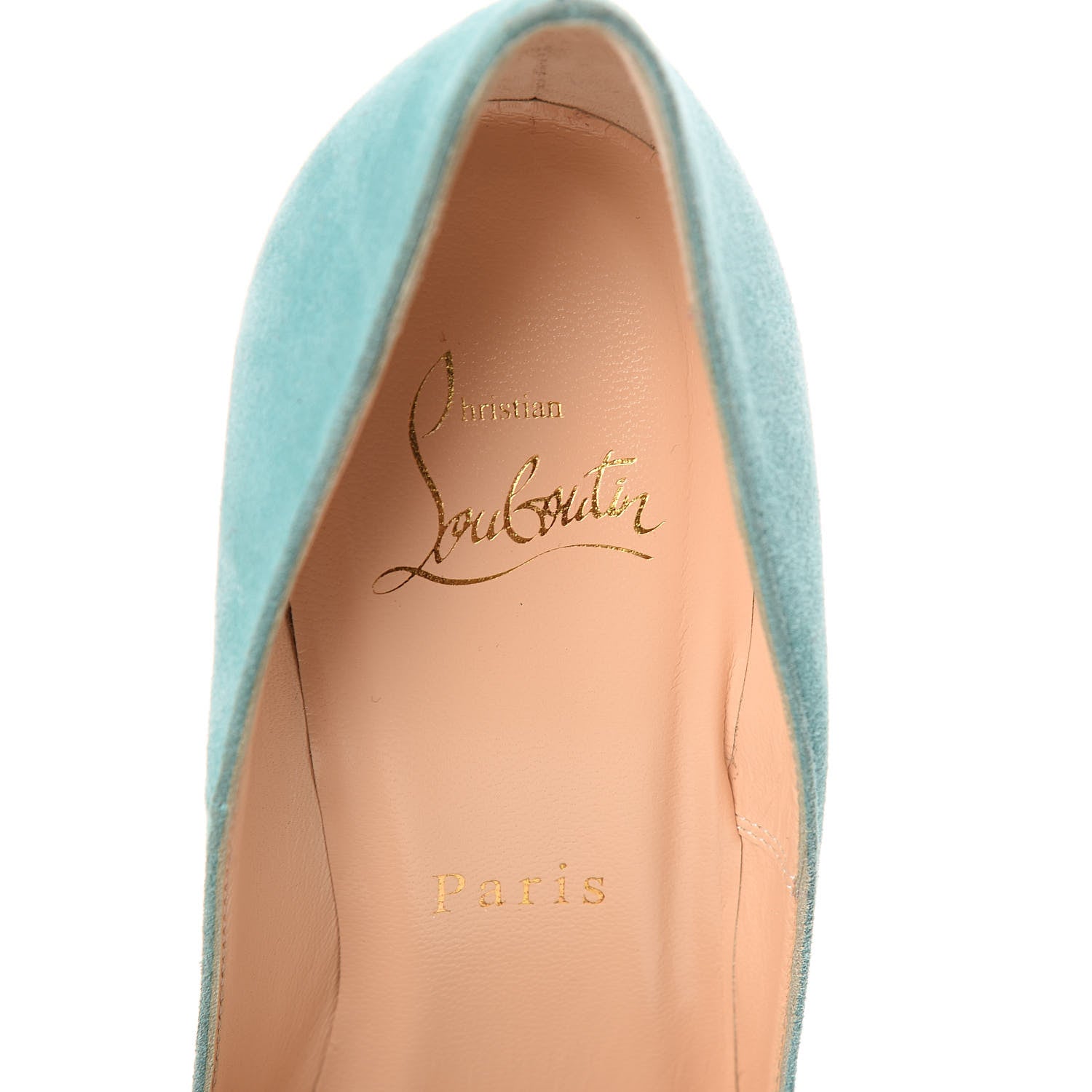 Christian Louboutin Veau Velours So Kate 120 Pumps 36 Turquoise 8 of 8