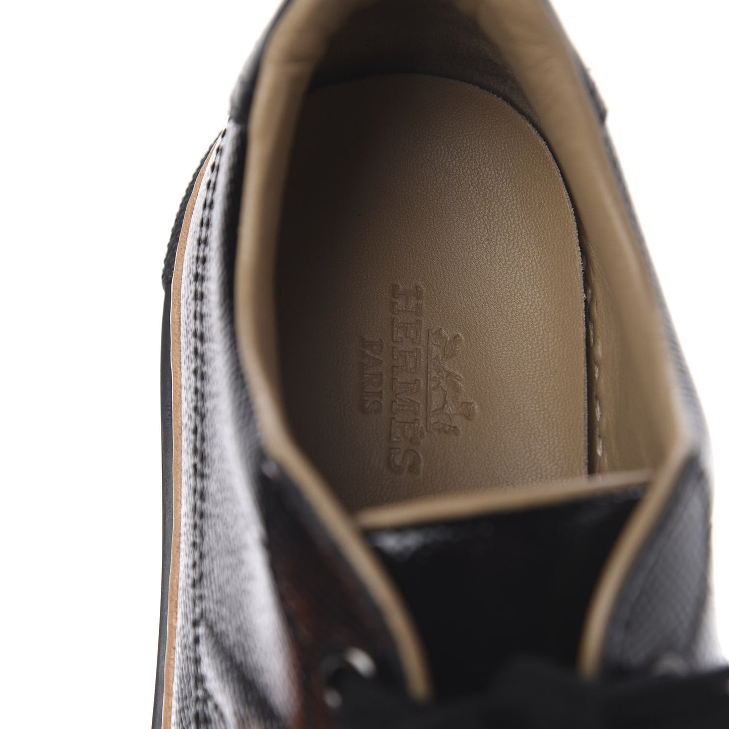 Patent Epsom Womens Polo Sneakers 35 Black