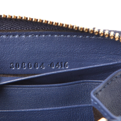 Gucci Python Soho Zip Around Wallet Blue Sienna 7 of 14