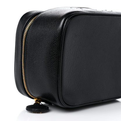 Chanel Caviar Vanity Cosmetic Case Black 9 of 15