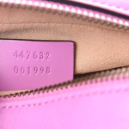 Gucci Calfskin Matelasse Small GG Marmont Chain Shoulder Bag Candy Mousse 7 of 10