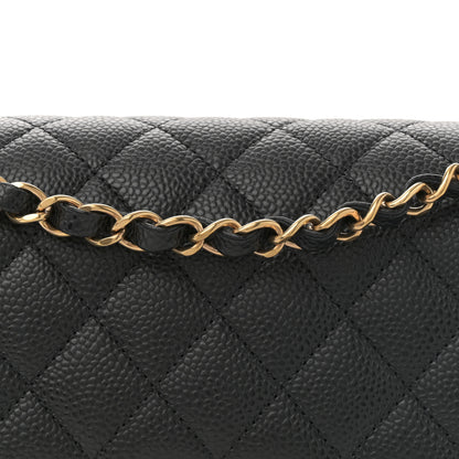 Chanel Caviar Quilted Medium Double Flap Black 8 of 10