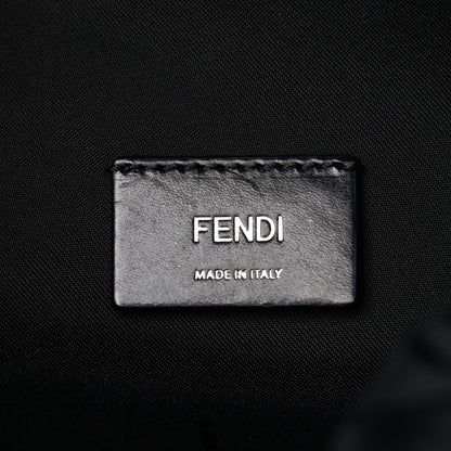 Fendi Nylon Stamp Patch Cross Strap Backpack Blue Black 6 of 10