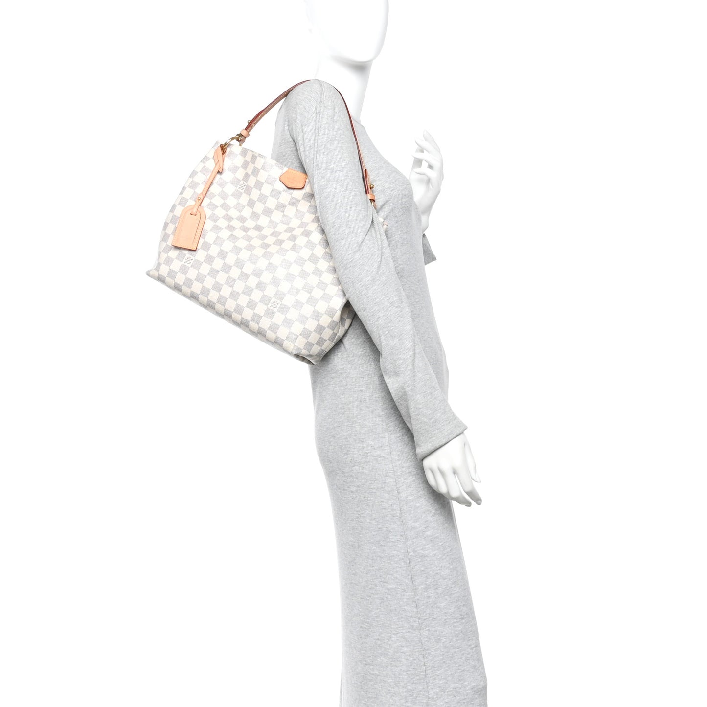 Damier Azur Graceful PM Rose Ballerine
