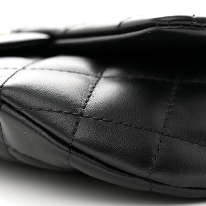 Chanel Calfskin Quilted CC Uniform Flap Belt Bag Black 10 of 10